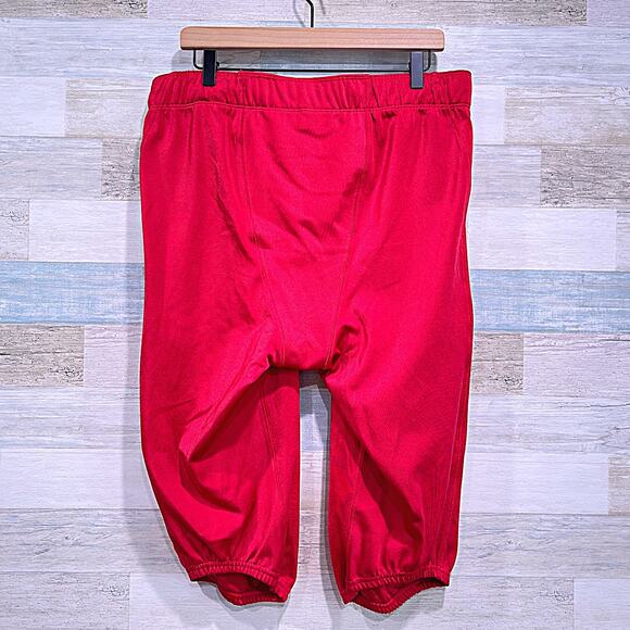 ADIDAS Press Coverage Football Pants Red Nylon Mens 3XL XXXL - Picture 5 of 8